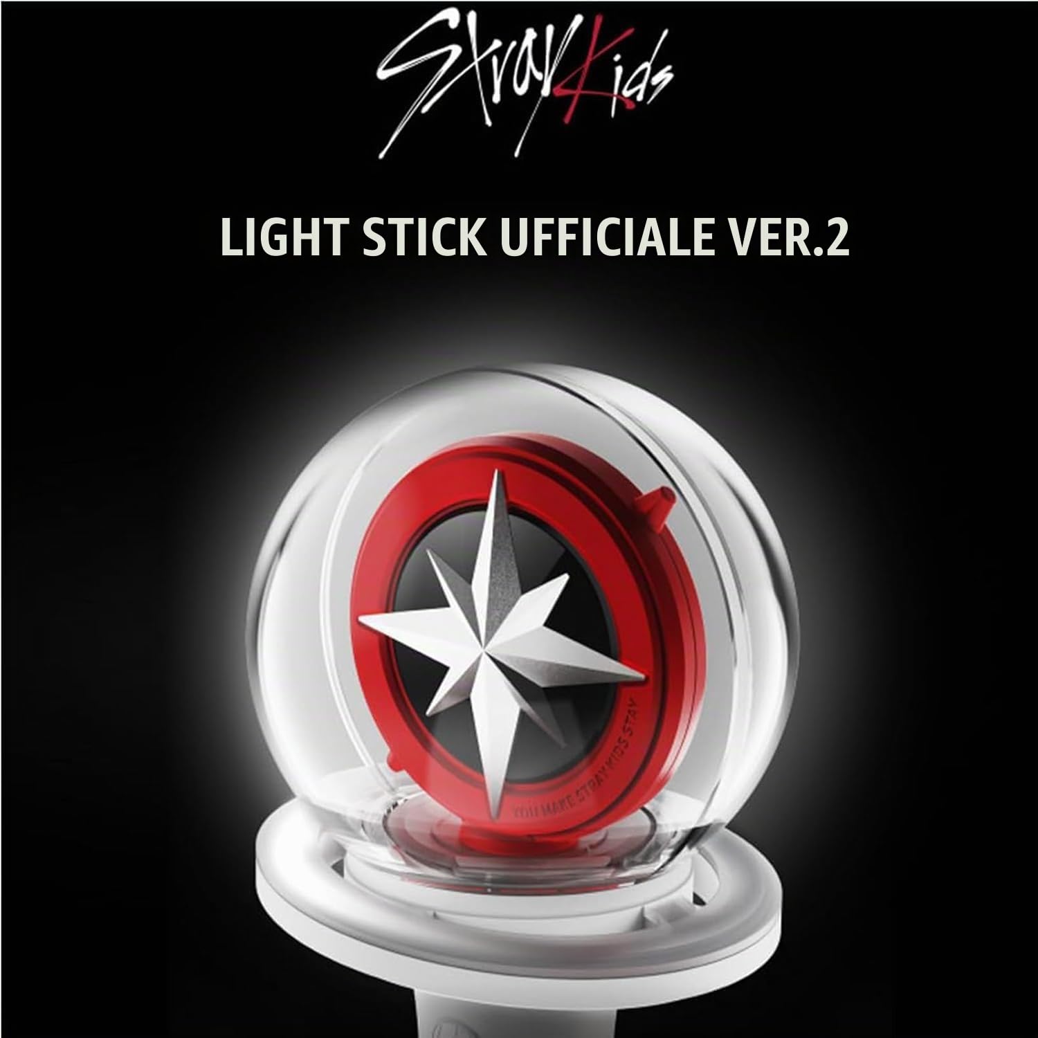 Stray Kids - Canna da pesca fluorescente ufficiale Ver.2 Kpop