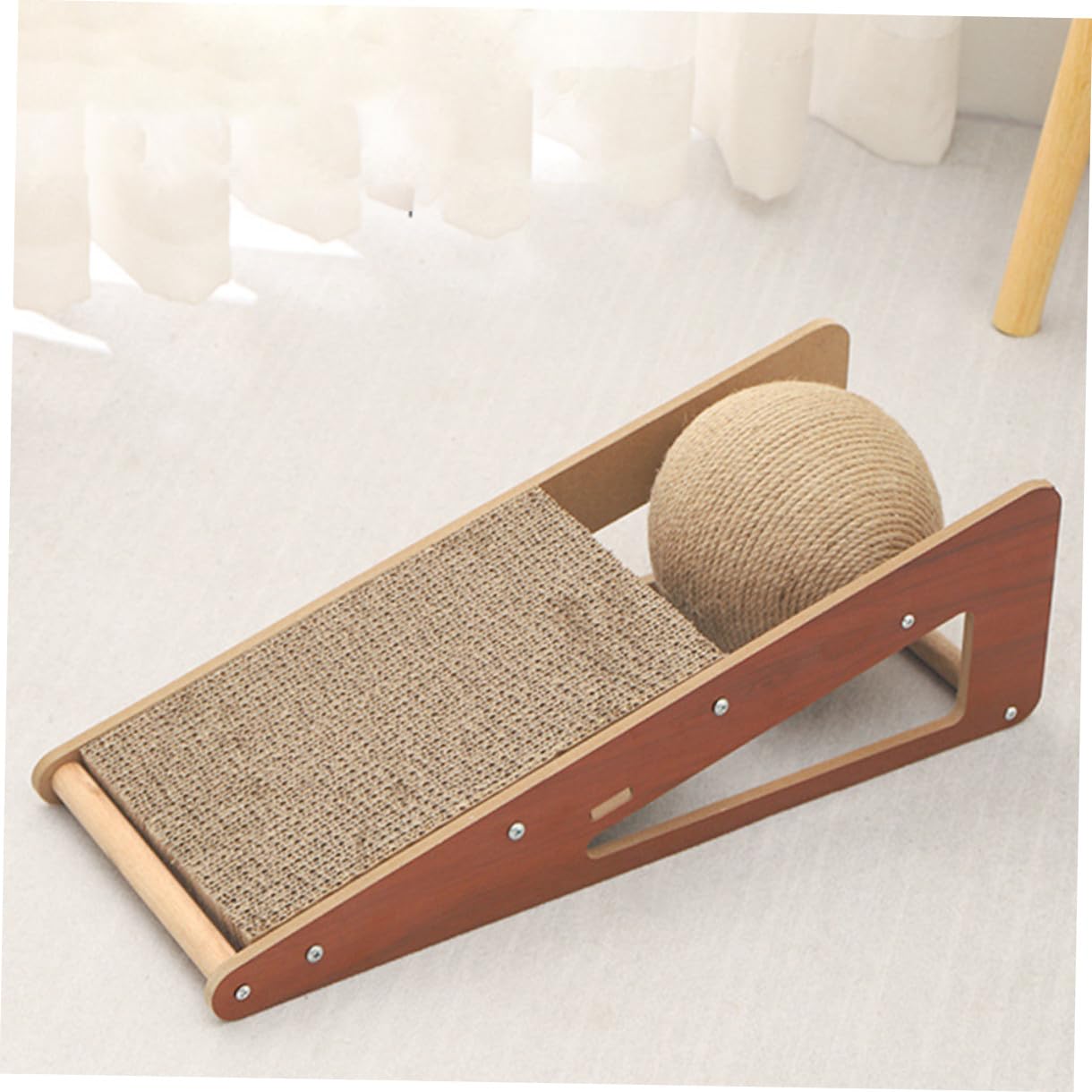 Agarrador De Gatos Rascador para Gatos Resistente Al Tabla Rascadora Suelo Rascador Divertido para Gatitos Bola Rascadora