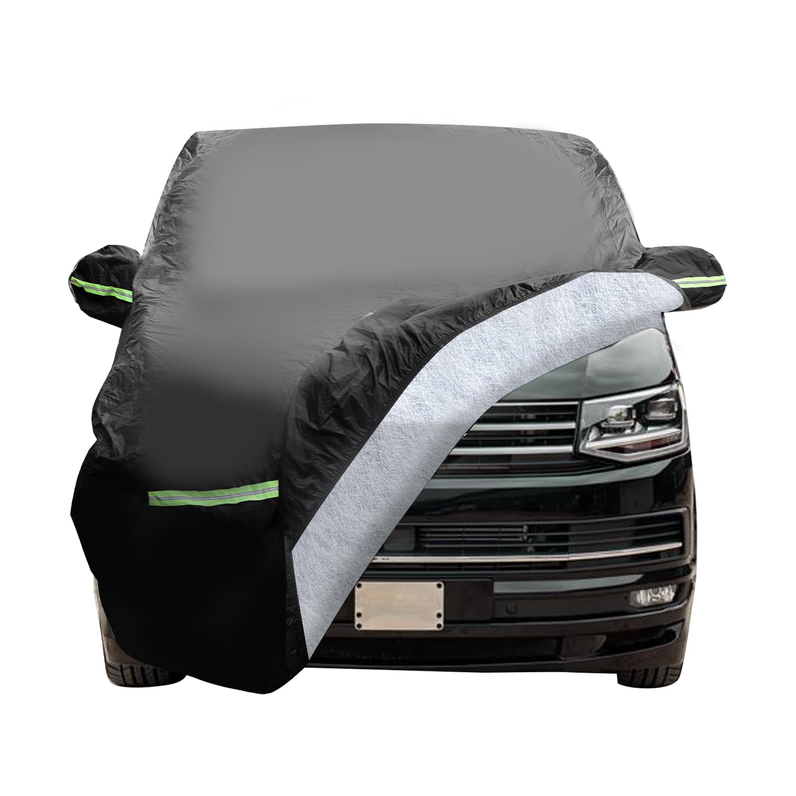 Funda de Coche para VW T4 1995-2004, 210D Impermeable para Todo Tipo de Clima, Resistente al Viento, a Prueba de Nieve, protección UV, para Interiores y Exteriores, Cubierta