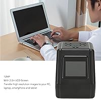 Vista 2 de Escáner de película digital, escáner negativo de diapositiva de 12MP con pantalla LCD de 2 pulgadas para convertir 135 126 110 súper 8 películas