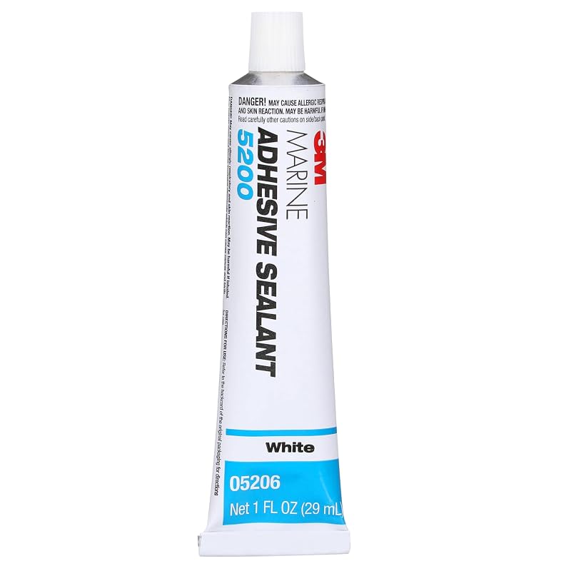 Selante Adesivo Marítimo 3M 5200 Branco para Barcos e RVs, Tubo de 30 mL