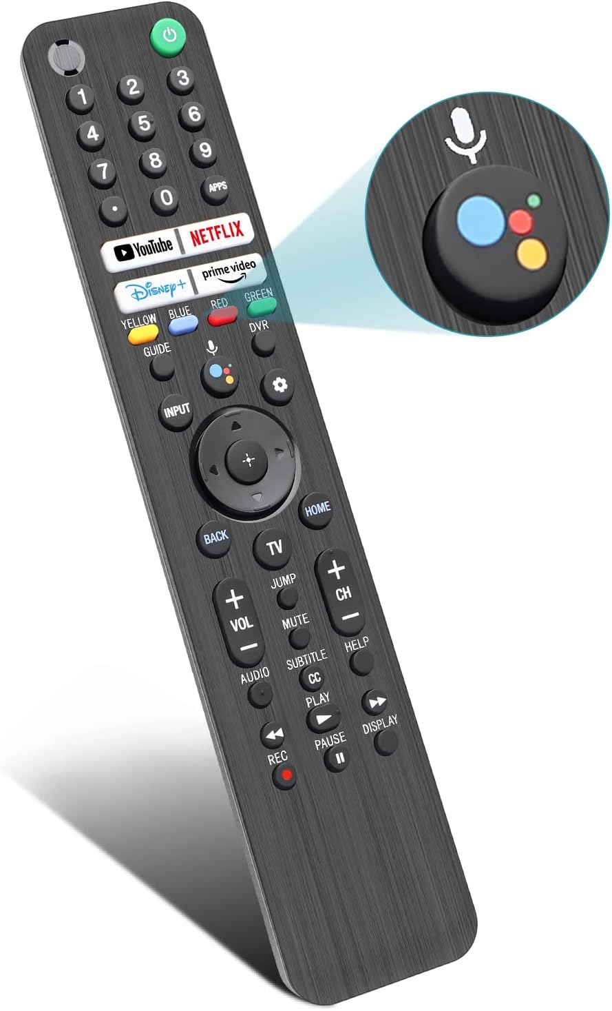 New Replacement Sony TV Remote for Sony TVs and Bravia TVs with Voice Command. for All Sony XR XBR KD Series 4K LED OLED Google Android Smart TVs. 1-Year Full Warranty.