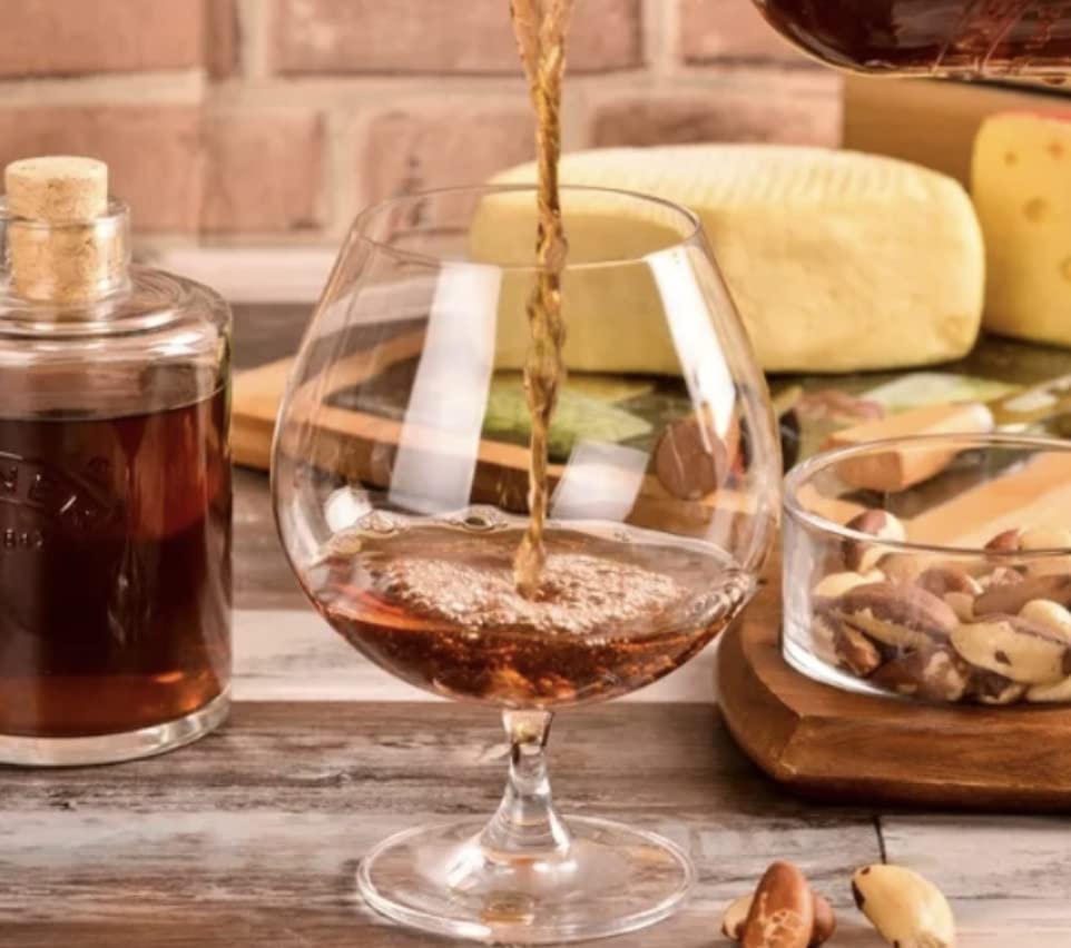 Copas de coñac Crystalite Bohemia para catar brandy con amigos juego de 6 4