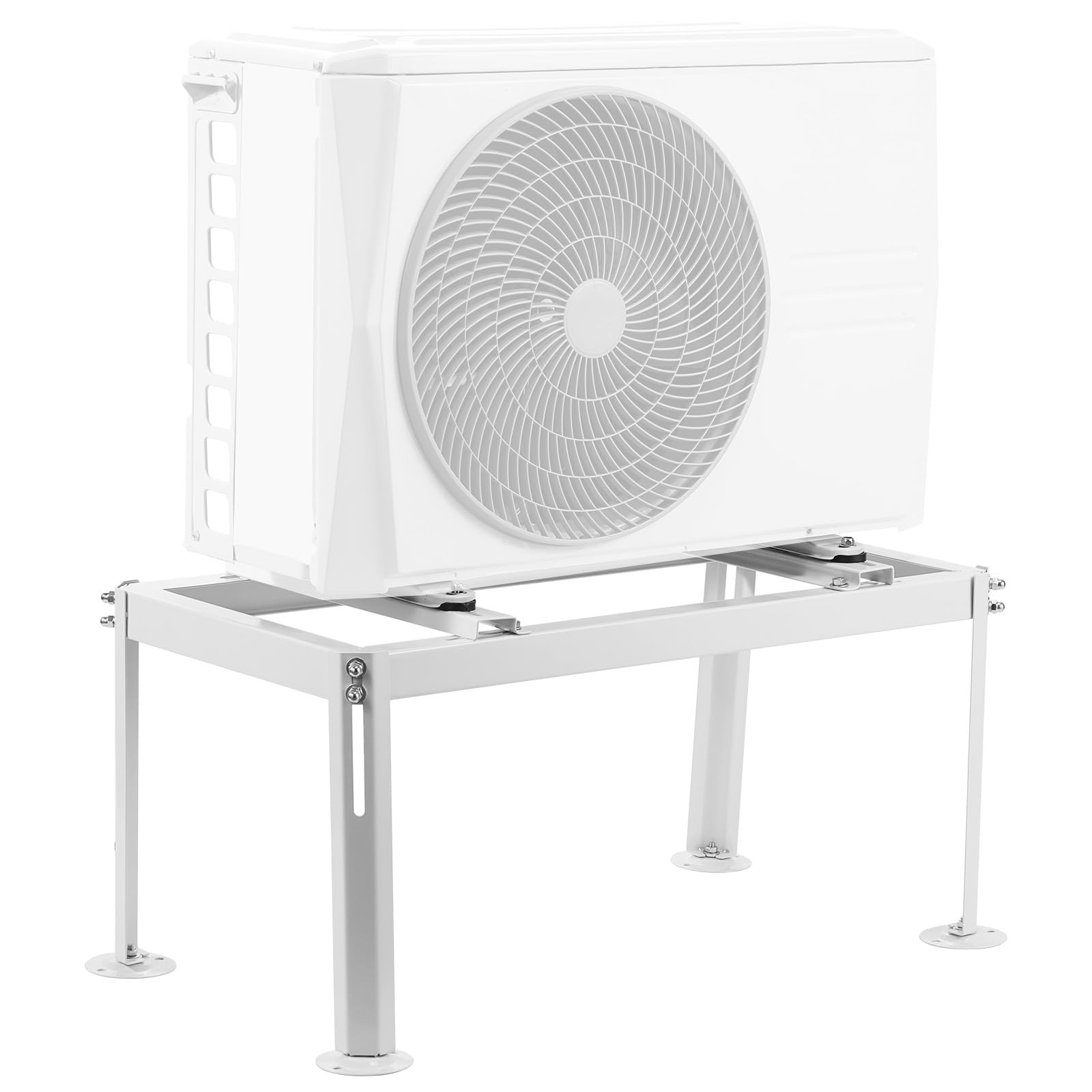 VEVOR Support au Sol pour Climatiseurs Split 9000-24000 BTU Réglable, Charge Maximale 200 kg, Conception Universelle, Réduction du Bruit et Vibration, Support de Base Robuste pour Climatiseur Split