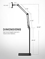 Vista 7 de Lamicall Tablet Floor Stand Holder - [55" Height Adjustable][ Flexible Arm] 5lb Base Tablet Holder, Multi Angle Bed Mount Gifts for 4.7-13" Devices