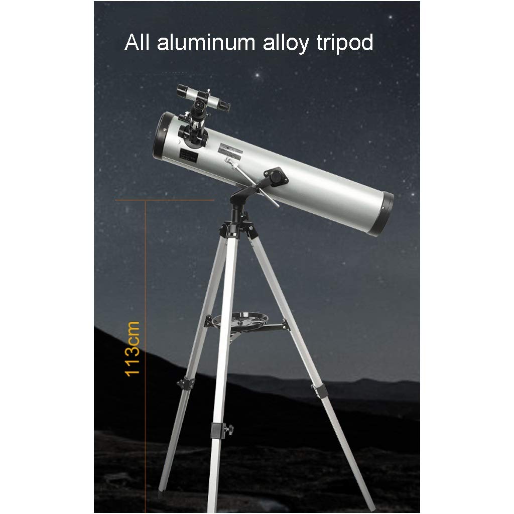 Apertura de 114 mm con trípode de aleación de Aluminio, Ideal para Adultos Que Buscan observar Las Estrellas. Observación y astronomía para niños y Principiantes.