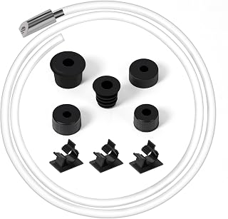 Sink Soap Dispenser Extension Tube Kit with 47" Tube Hose and Check Valve Under Counter Soap Dispenser Tube with Upgraded Metal Check Valve for Kitchen Sink