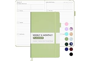 Undated Weekly Planner for 2024: Forvencer Weekly & Monthly Calendar Organizer Planner