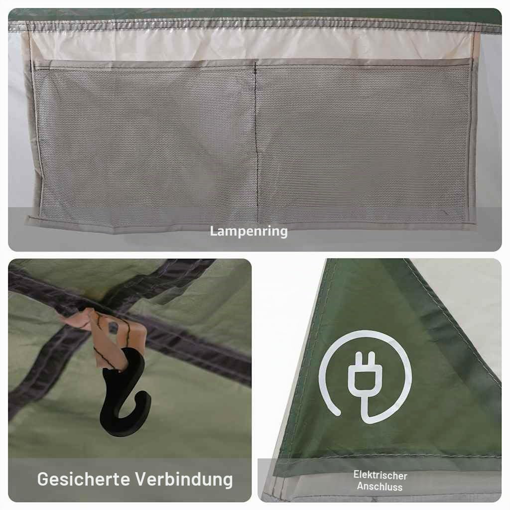 vidaXL Autozelt Campingzelt Reisezelt Sonnenschutz für 4 Personen Wasserdicht
