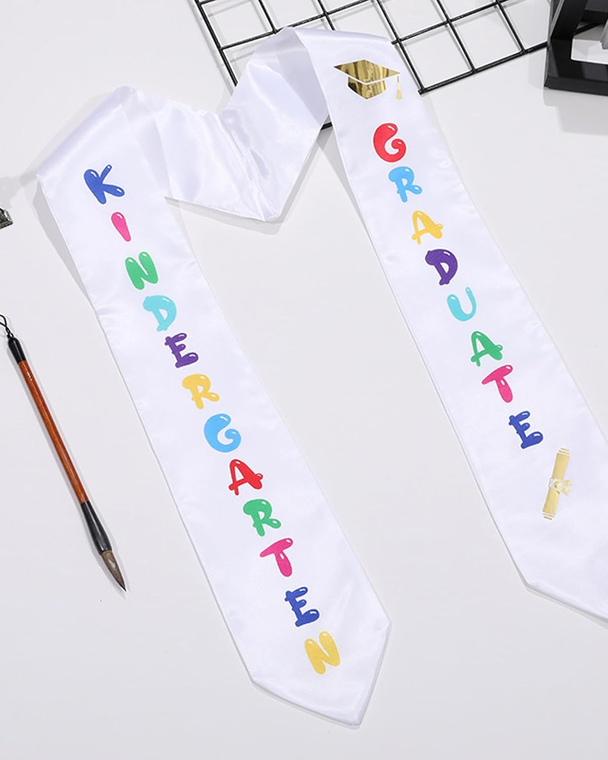 Preschool Graduation Lei Preschool Graduate Sash Embroidered Graduation Sash Unisex Comfortable Soft Thick Fabric for Kindergarten Pre-K Class
