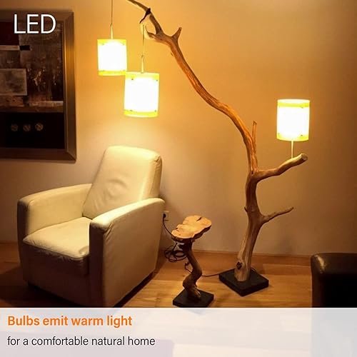 Miniatura 5 de Bombillas LED equivalentes a 15-25 W, regulables, blanco suave de 2700 K, base media E26, bombillas LED de bajo vatio, 2 W, 200 lm, A15 esmerilado,