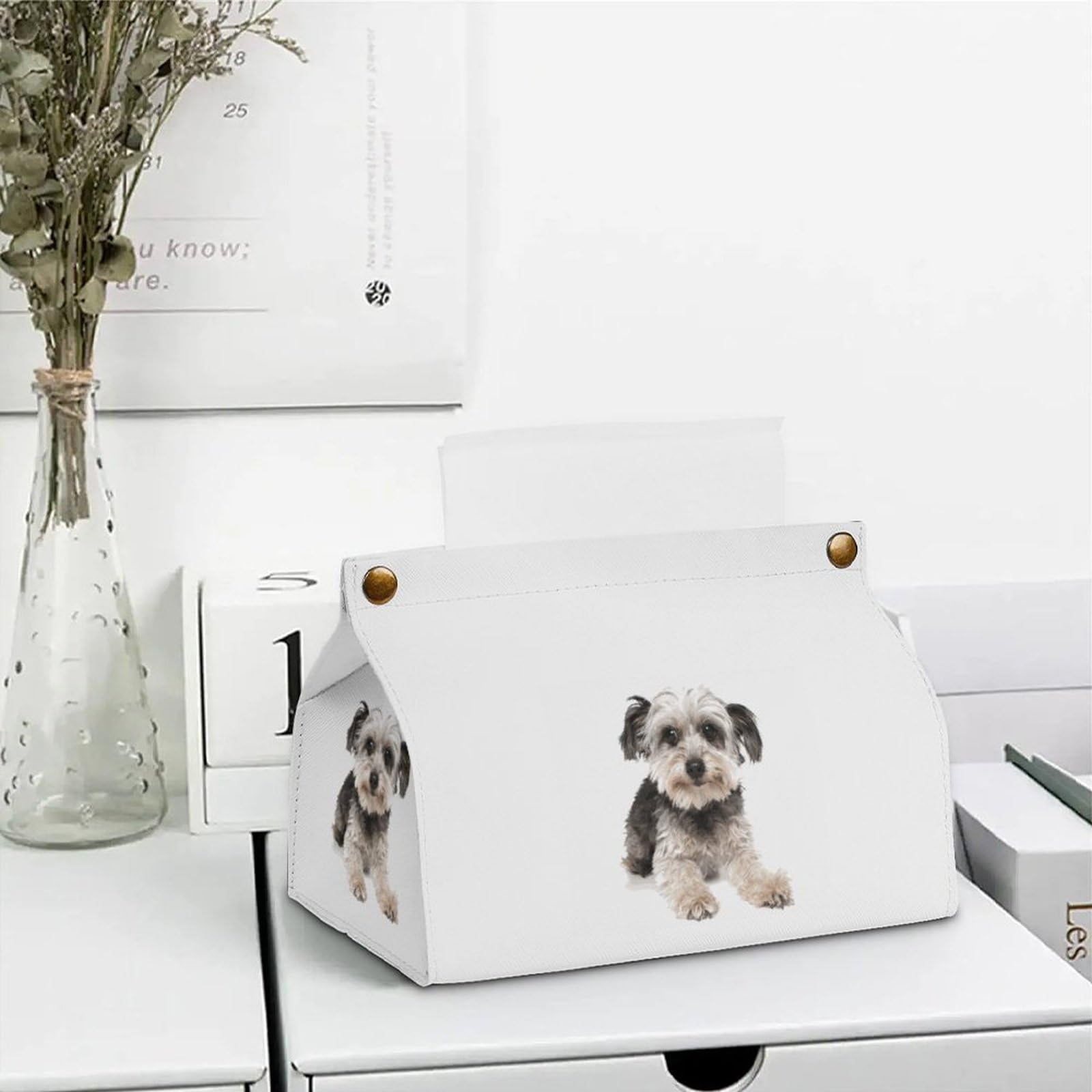 Amazon｜ティッシュケース かわいい シュナウザー 犬 ティッシュ