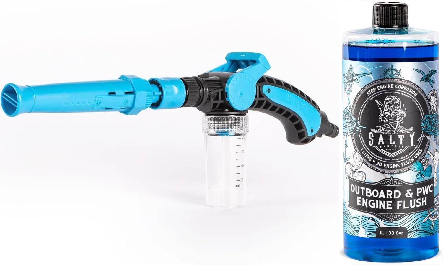 Salty Captain Boat & Jet Ski Engine Flush Bundle with