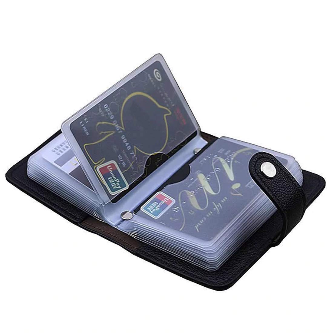 Brown Leather Card Holder - 28 Slots -7