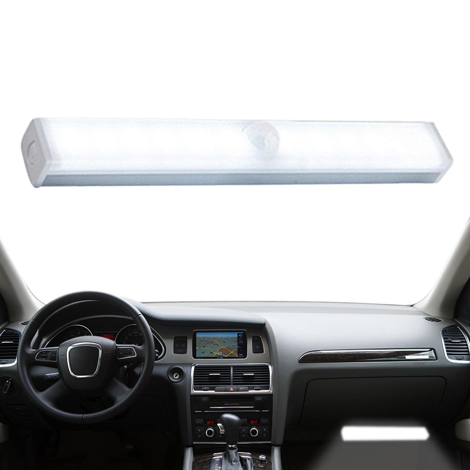 21Cm1 Pack Led Motion Sensor - Usb Rechargeable Car Activated Light Strip, Stick-Anywhere Magnetic Night Bar For Cabinet Closet Hallway