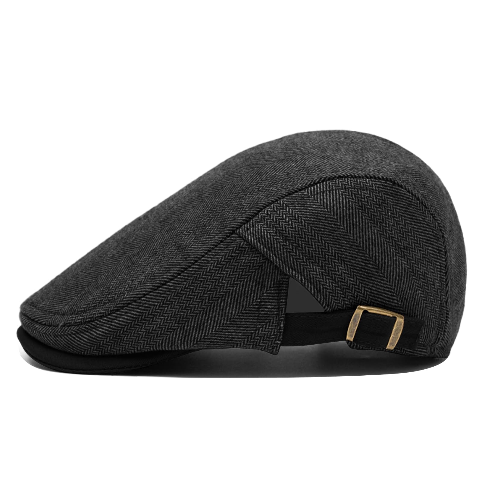 meioro męska czapka bawełniana, czapka z motywem Herringbone Tweed Newsboy, regulowana czapka z mieszanki wełny, czapka, czapka Gatsby, Cabbie, Ivy Caps, regulowana czapka, styl Gatsby, czapka z