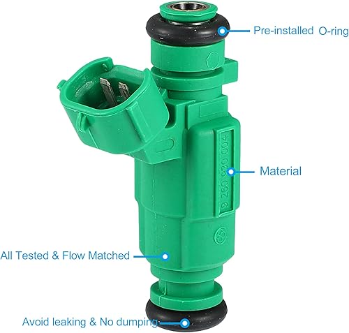 Miniatura 2 de X AUTOHAUX 4 piezas 35310-37150 9260930004 repuesto de boquilla de inyector de combustible para Hyundai Santa Fe 2001-2006 para Hyundai Tucson