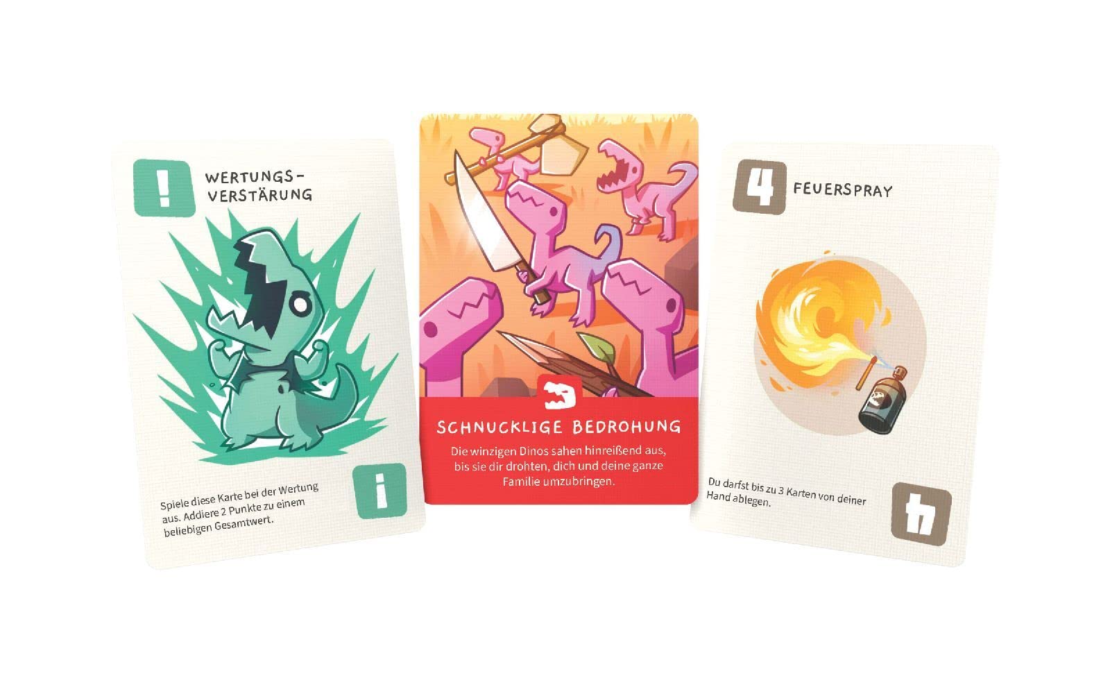 Asmodee Unstable Games, Happy Little Dinosaurs Jeu de Base Jeu de Cartes 2 à 4 Joueurs à partir de 8 Ans 30 à 60 Minutes en Allemand