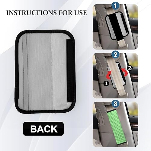 Miniatura 4 de 2 fundas para cinturón de seguridad de automóvil, almohadillas suaves para cinturón de seguridad, fundas para el cuello, protector de correa de