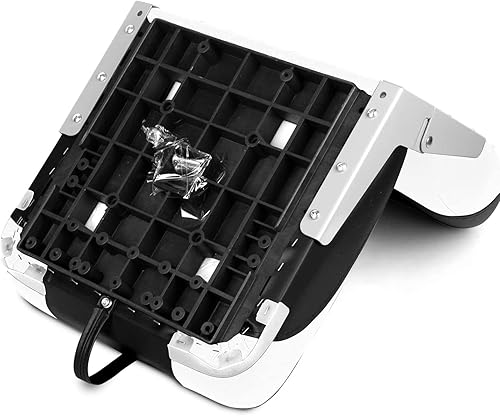 Miniatura 6 de Asiento de barco plegable con respaldo bajo de dos tonos, blanconegro