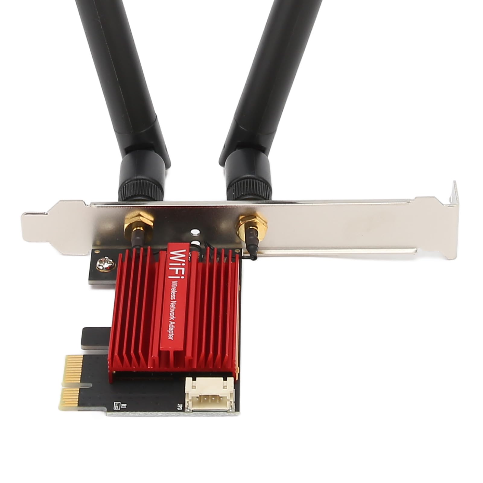 Septpenta Tarjeta de Red Pcie Gigabit, Adaptador Ethernet PCI Express de 1800 Mbps, Antena de Doble Frecuencia Bluetooth 5.2 Tarjetas de Red Inalámbrica PCI e para PC de Escritorio