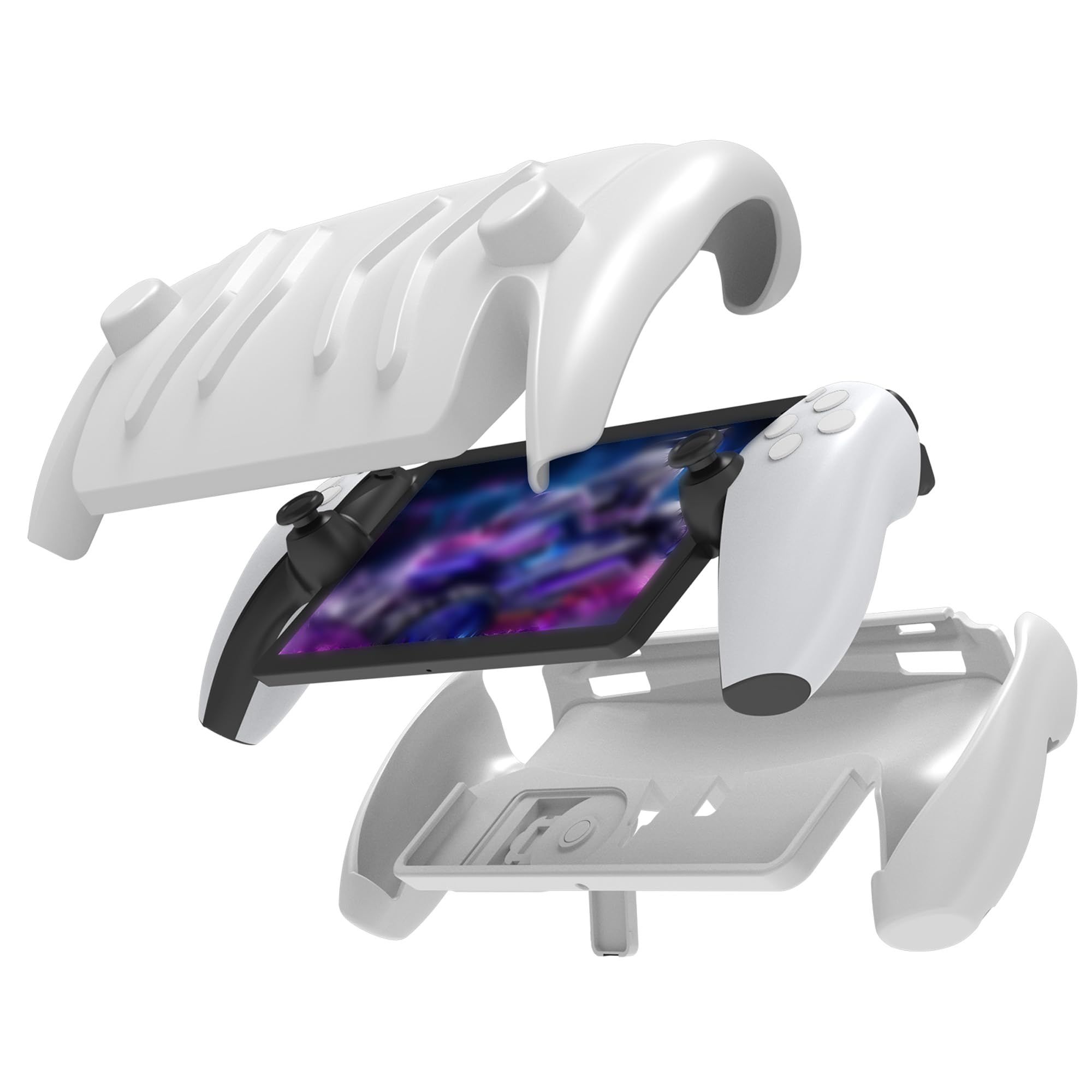 Protective Cover Case for PlayStation Portal with Front Cover and Kickstand DOBEWINGDELOU Accessories Protector Case with Stand Shock-Absorption