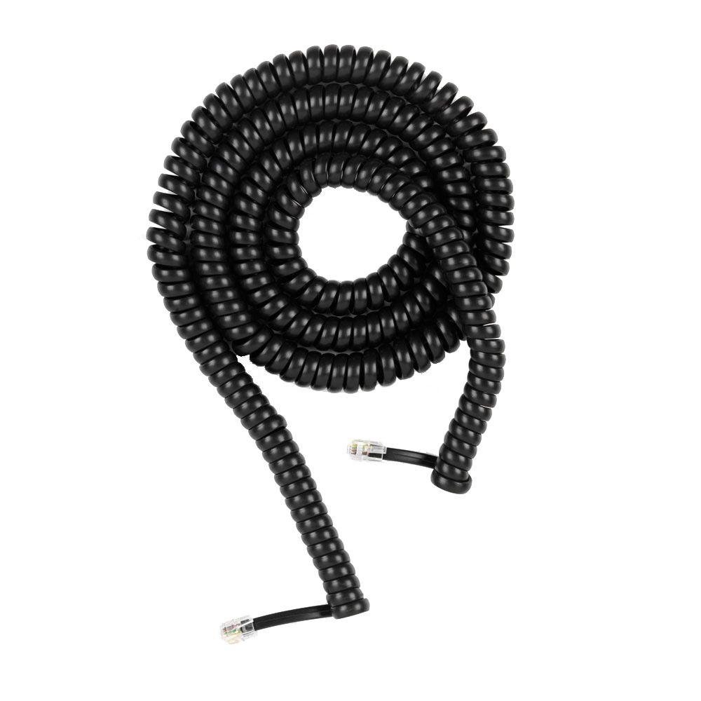 25 ft. Corded Phone Handset Coil - Black