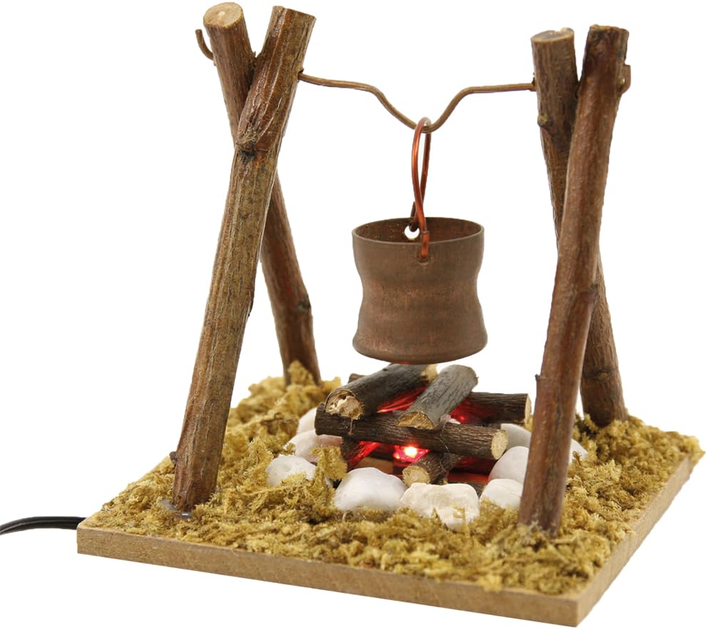 FADEDA Feuerstelle mit Kupferkübel, LED/Höhe:...