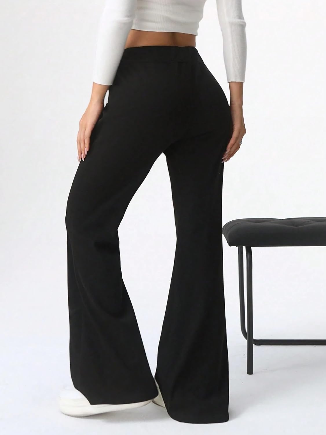 Women's Trousers Women's Solid Color Thermal Lined Warm Pants