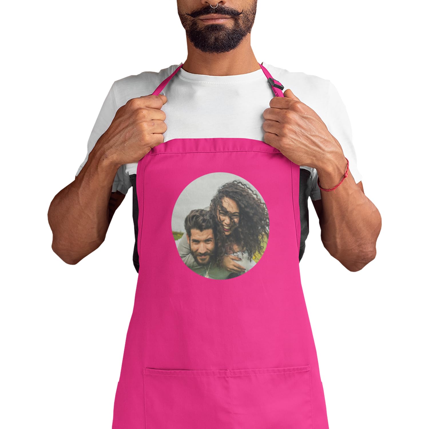 Genérico Personalised Apron with Photo and Text for Men Women Unisex Original Apron