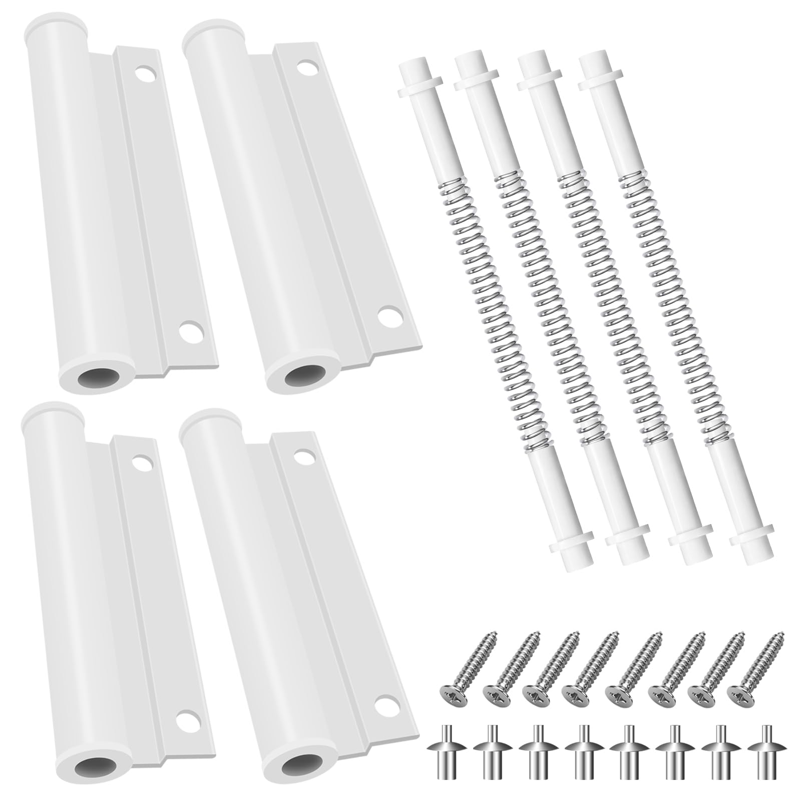 Photo 1 of 2 Sets Upper Screen Door Hinge Leaf Hinge & Storm Door Hinge Pin Kit Fit for Anderson, Croft, EMCO Screen Doors, Top Leaf Hinge Repair, L 3" x W 1-3/16", P/N: 2579476, K 5131