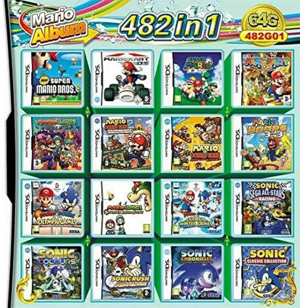 Amazon.co.jp: 428 in 1ゲームカートリッジマルチカート、DS