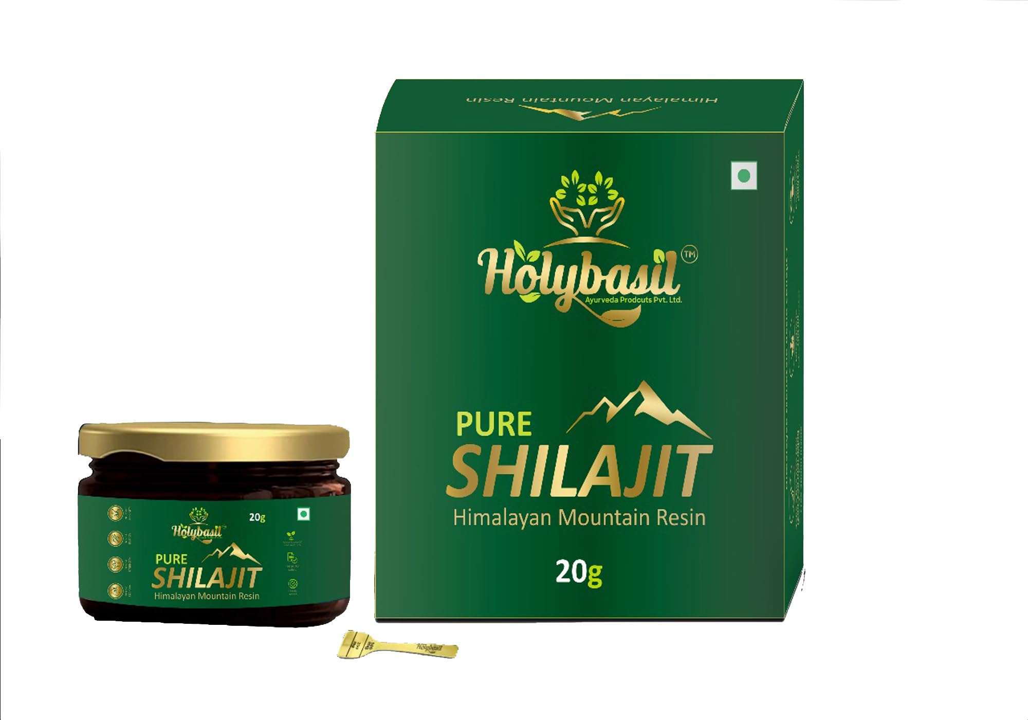 Hydro-Shilat Premium Himalayan Black Salt Supplement, Ayurvedic Antioxidant, Pack of 1