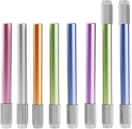 FineGood - 8 extensores de lápices, una cabeza y una doble cabeza, mango de metal, alargador, herramienta de escritura artĂstica FineGood - 8 extensores de lápices, una cabeza y una doble cabeza, mango de metal, alargador, herramienta de escritura artĂstica
