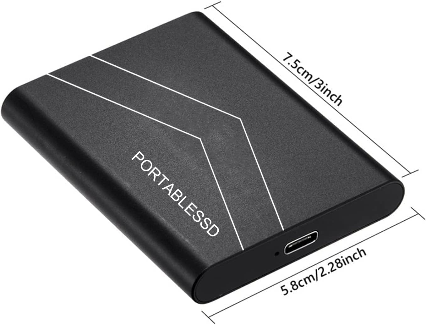 Disque Dur Externe 2To, Usb 3.1-2.5 Pouces, Portable Étanche