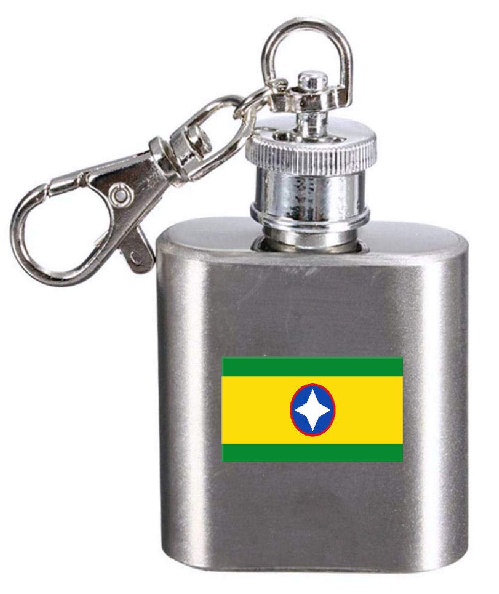 Flasque Bucaramanga Colombie gravé acier inox pour trousseau