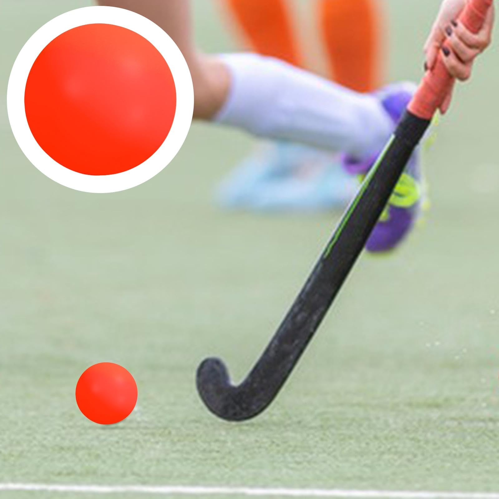 Pelota de Hockey Calle Balón Bola Hockey PVC Ligera Duradera Superficie Suave Adecuada para Entrenamiento Competencias Niños Adultos 6.5cm