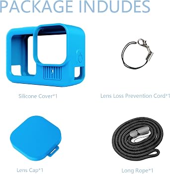 Compatible with GoPro Hero 13 Silicone Case Action Camera Blue