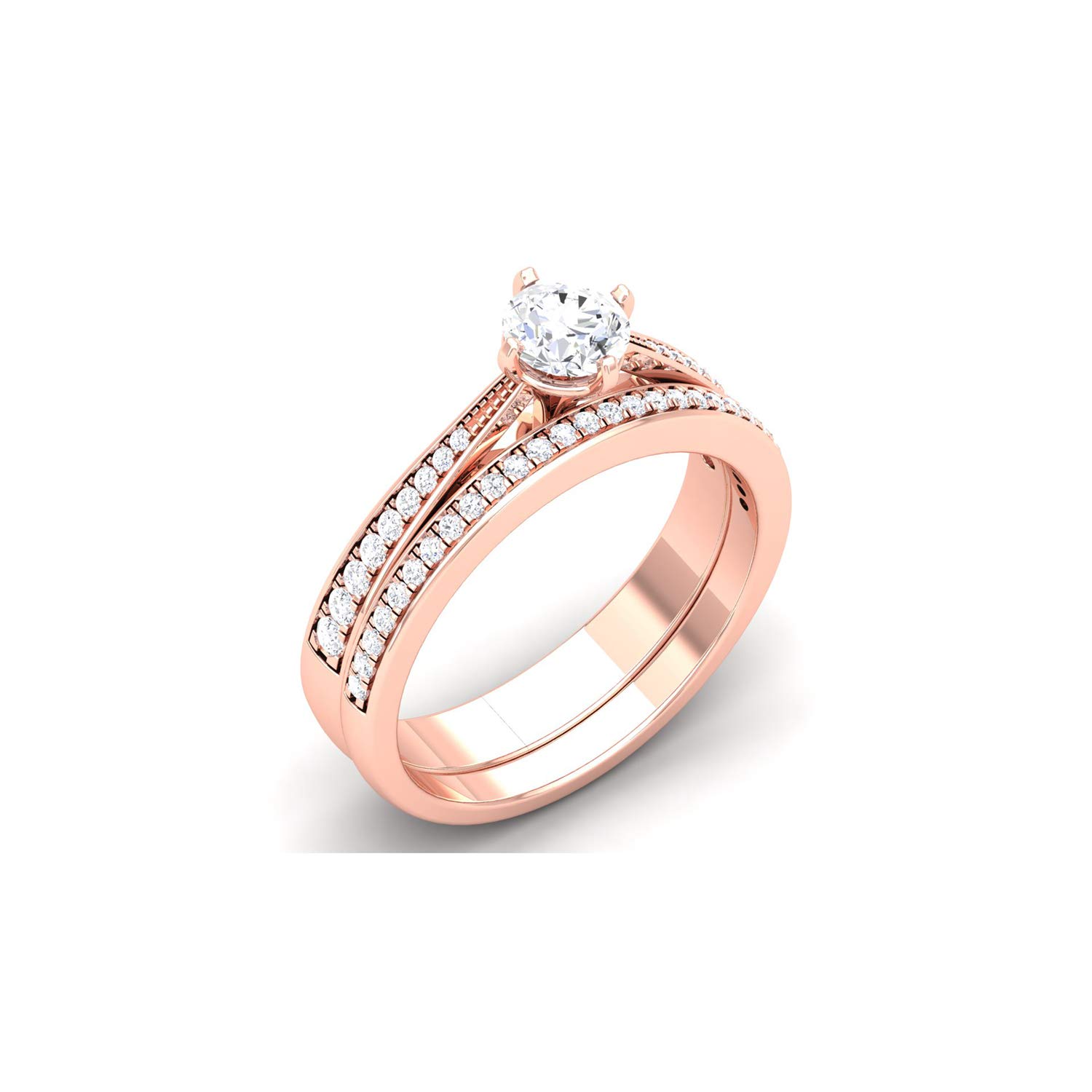 avsar 14k (585) Rose Gold Ring for Women-picture-45