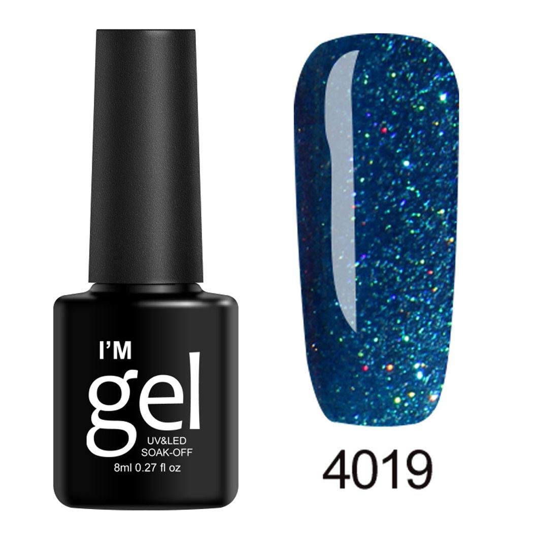 Beteral 8mL 19Colors Long Lasting Glitter Gel Nail Polish