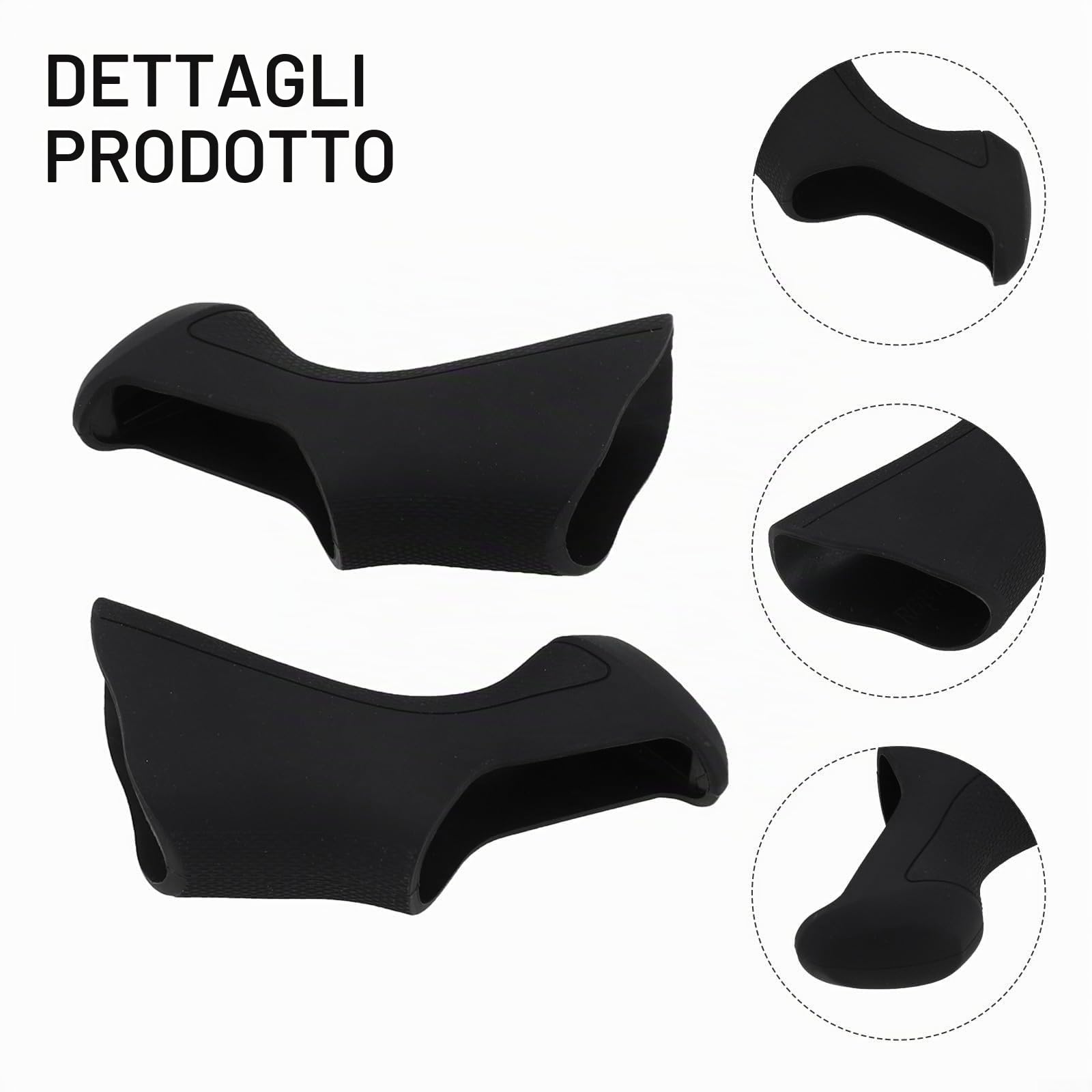 1 paio di coperture per leva del cambio del freno della bici per Y00S98060, per parti del freno Ultegra Di2 ST-6870, materiale in gomma