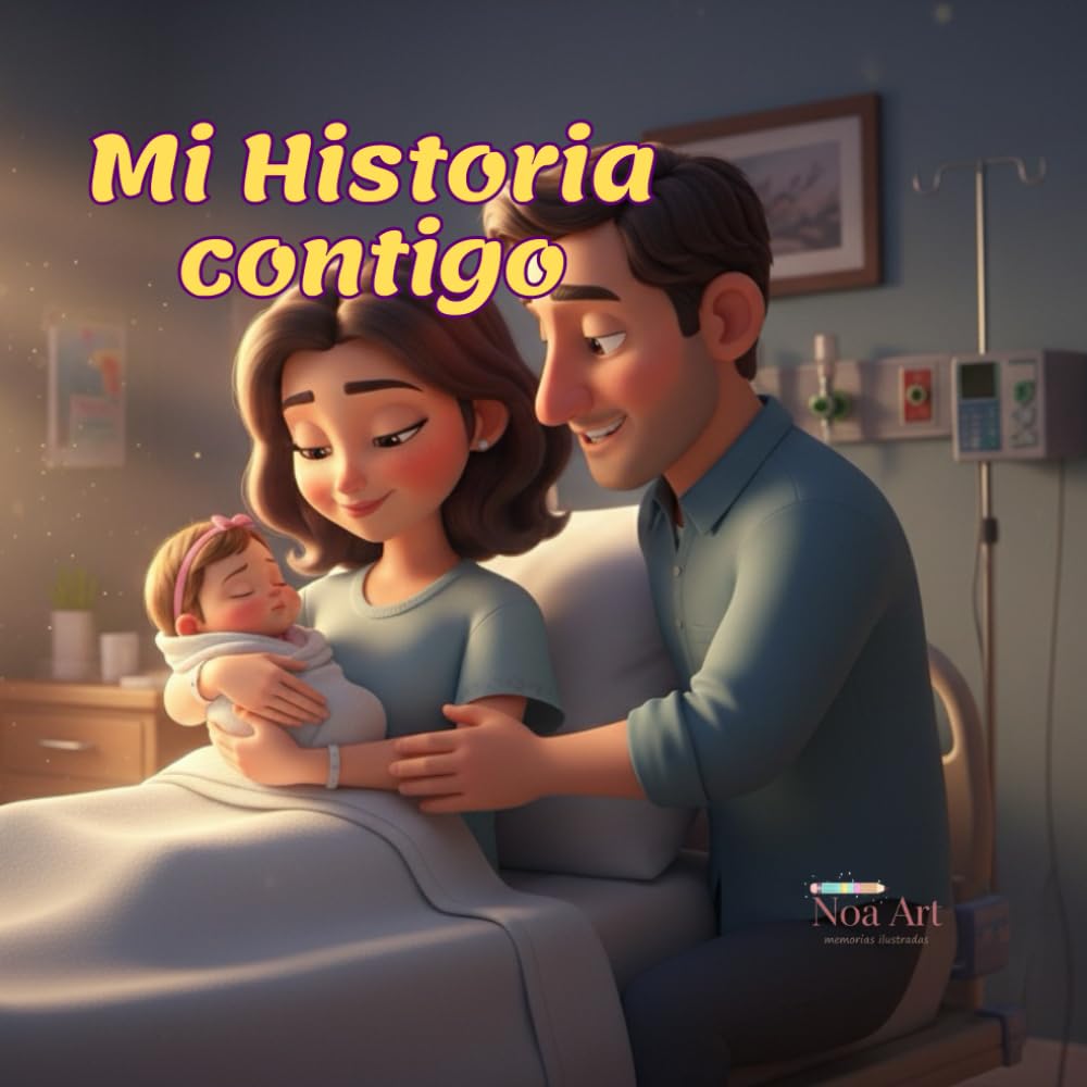 Mi Historia Contigo Edción (7): Baby Memory Book, Edición Niña es un libro de recuerdos del bebé