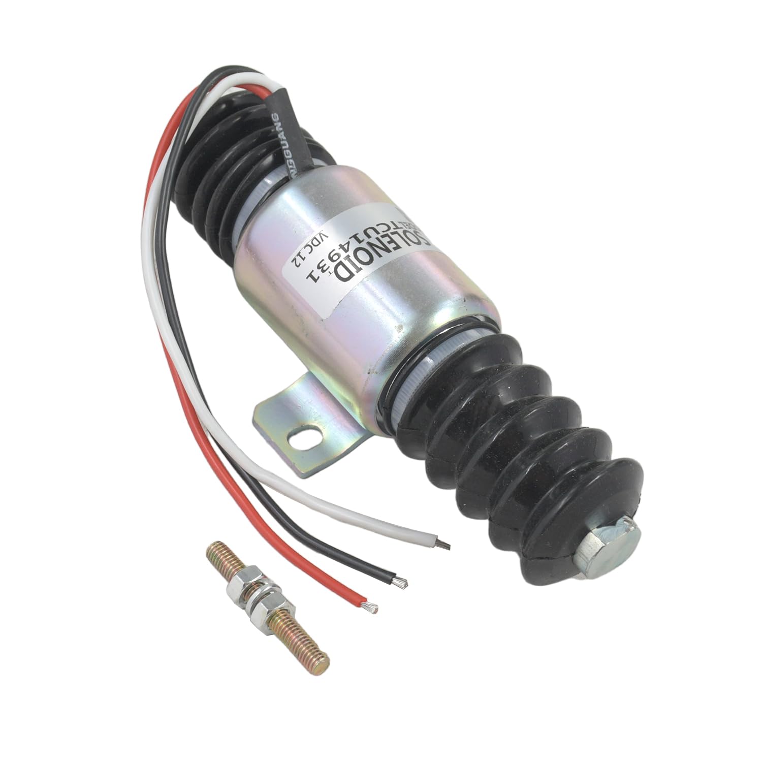 AM121994 TCU1-4931 - Válvula solenoide de apagado de combustible de 12 V compatible con cortacésped delantero John Deere 3225C 3235C 3245C F911 F925 F932 F935