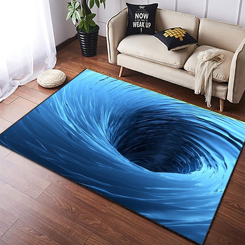 Amazon.com: SATIGI Optical Illusion Rug 197 Parent (Water Vortex
