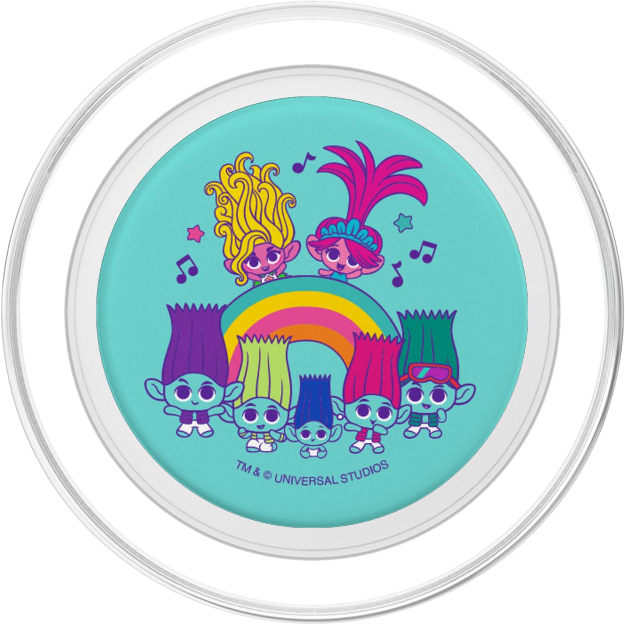 Portefeuille Trolls - Silicone - Fermeture éclair - 15x9,5cm - Pour Enfants Fans De Trolls