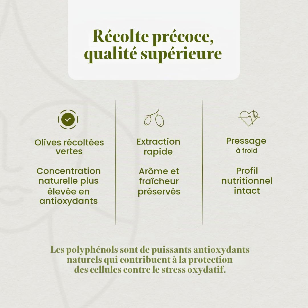 Huile d’Olive Extra Vierge 100% Italienne – Extraction à Froid – Récolte Manuelle – Bouteille 500 ml – Essensily