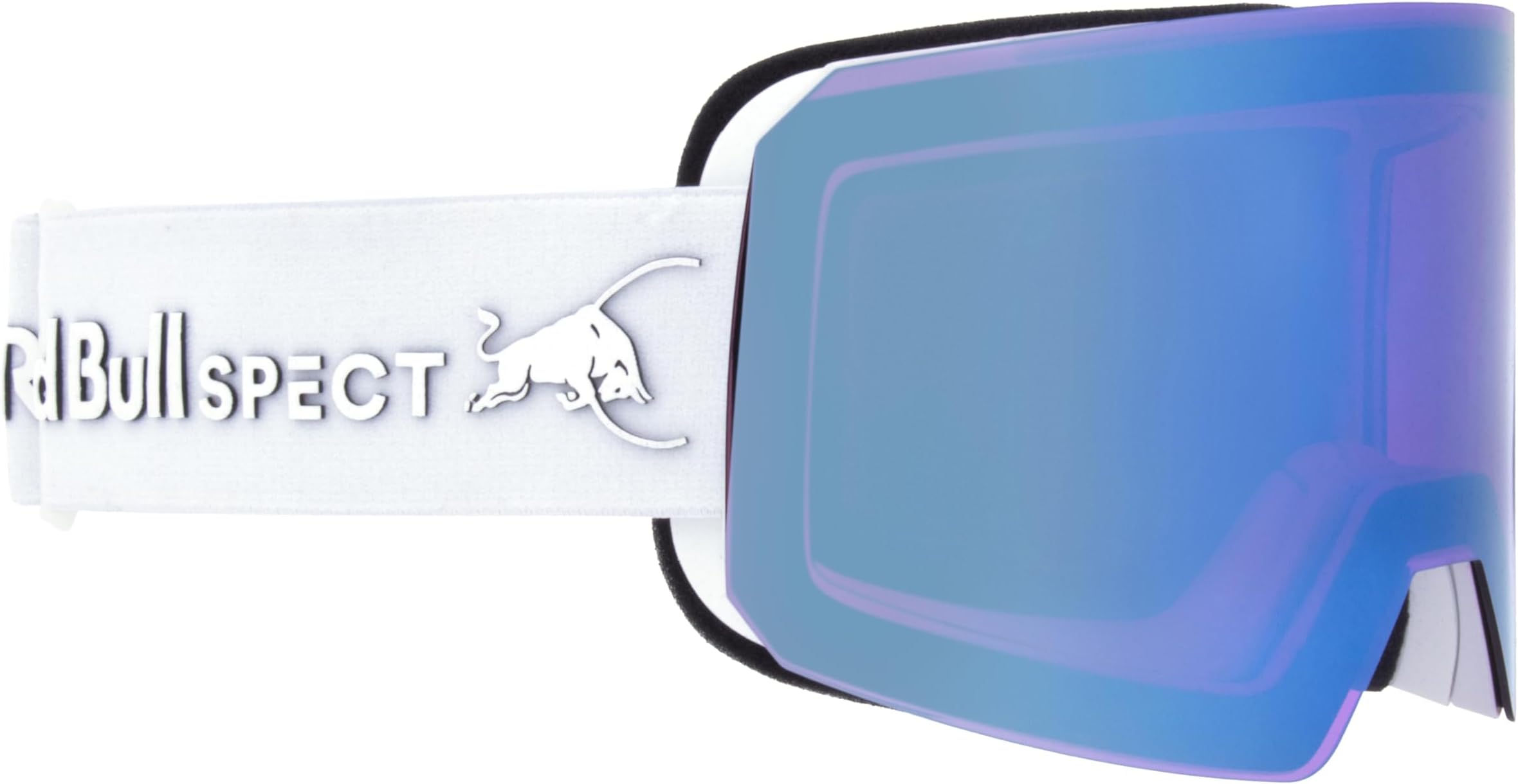 Snow Goggle REIGN-03, white/light blue snow, purple with light blue mirror, S.2, HIGH CONTRAST