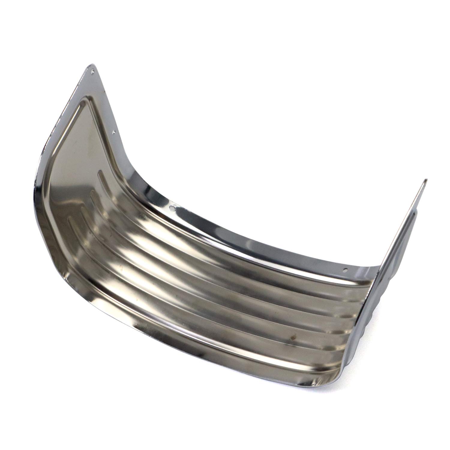 Jupe De Garde-boue Avant Chromée/nervurée Pour Harley Touring/Softail 2014-2023 - En Acier, 4 Nervures