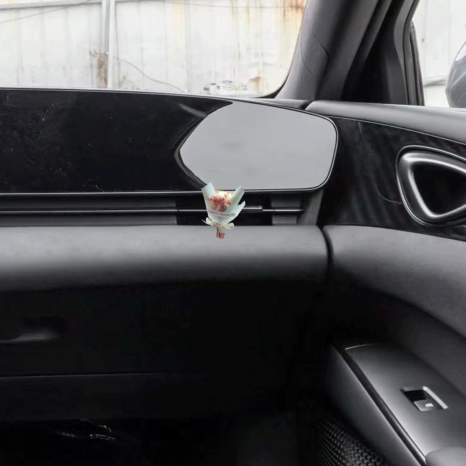 3 mini bouquet di fiori secchi, clip per bocchetta dell'aria dell'auto, decorazione per interni dell'auto, decorazione floreale per presa d'aria dell'auto, decorazione per auto, cruscotto, regali