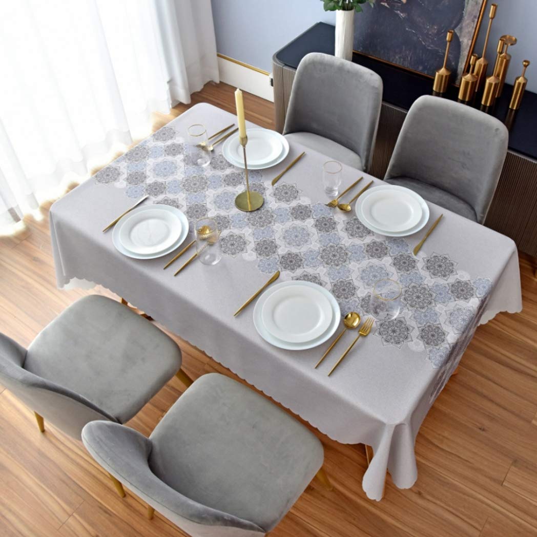 Amazon｜テーブルクロス 130*200 カラー シンプル 防水 和風